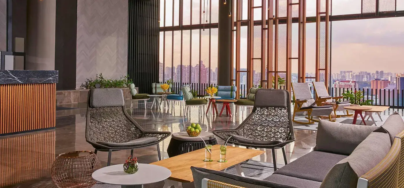Lobby view of Oasia Hotel Downtown Singapore, Bali